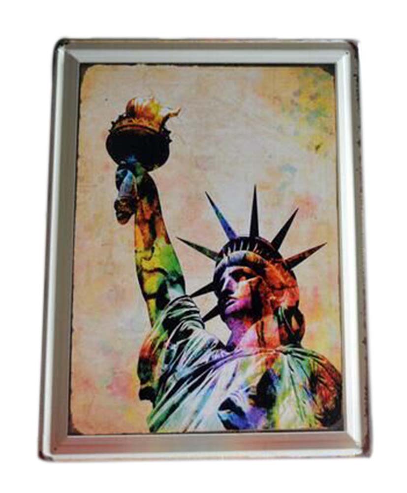 [Statue of Liberty] Vintage Mental Painting Home/Cafe Wall Decorative Hanging