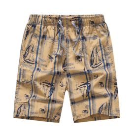 Cotton Shorts Casual Shorts Board Shorts Travel Beach Shorts for Men, E