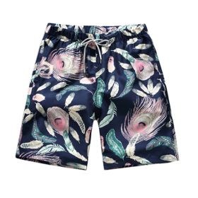 Stylish Men Shorts Quick Dry Beach Shorts Board Shorts Swim Trunks for Holiday, A