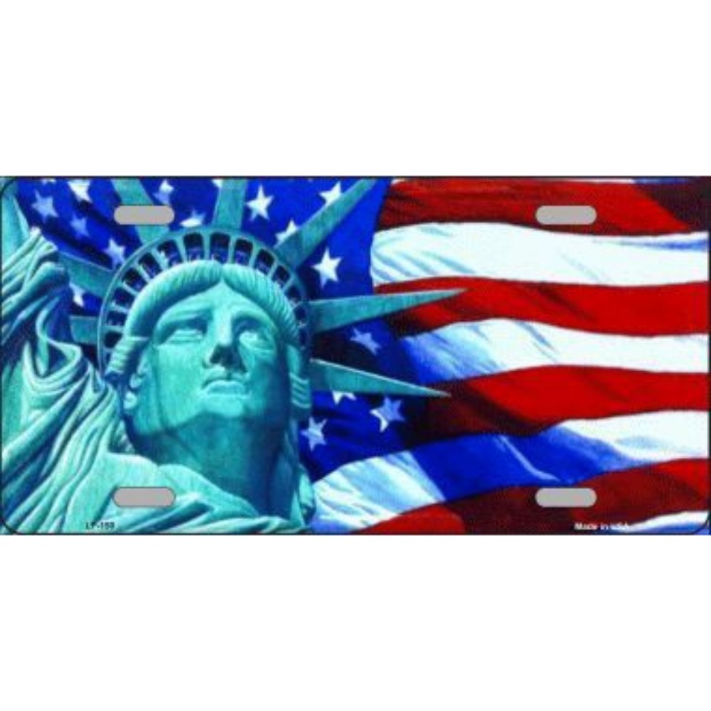 Lady Liberty Vanity Metal Novelty License Plate Tag Sign