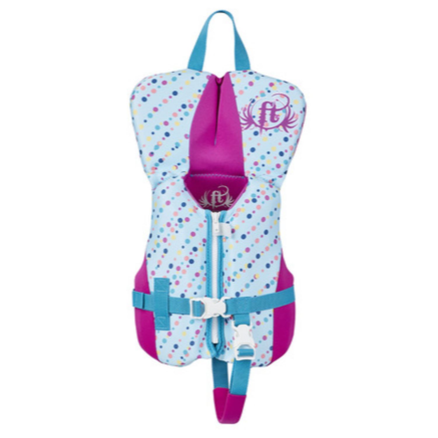 Full Throttle Infant Life Jacket Rapid-Dry Flex-Back (Color: Aqua)
