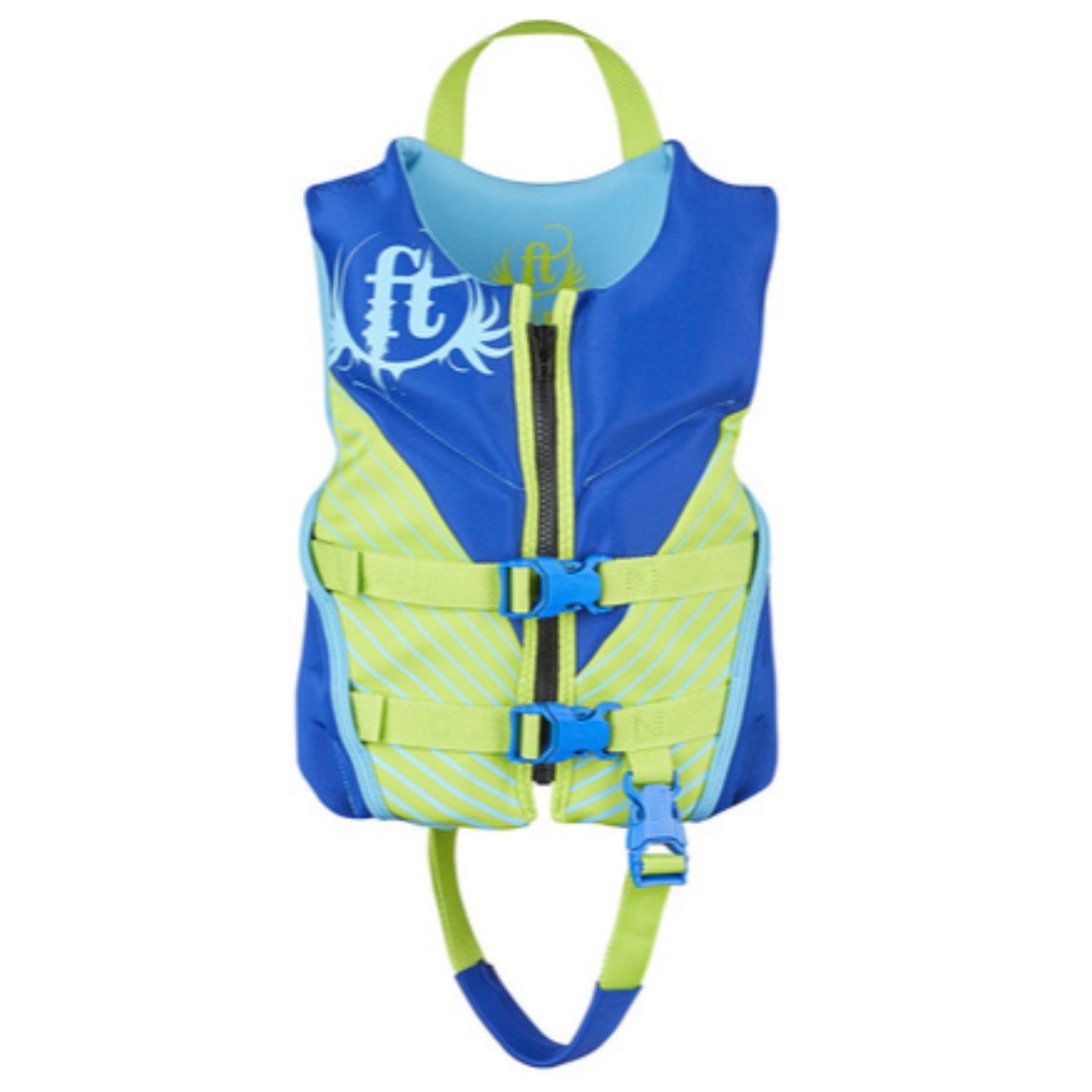 Full Throttle Child Life Jacket Rapid-Dry Flex-Back (Color: Blue)